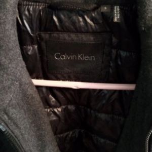 Mens Calvin Klein Open Bottom Wool Jacket